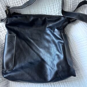 Aldo Black Leather Shoulder Bag